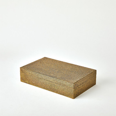 Studio A Lames Box - Aged Brass - Lg
