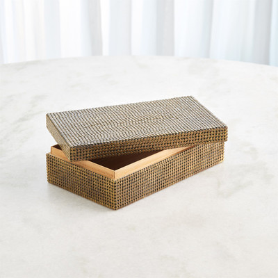 Studio A Lames Box - Aged Brass - Lg
