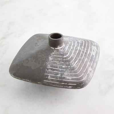 Studio A Lantern Vase - Soot - Wide