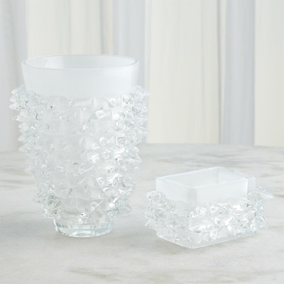 Studio A Porcupine Vase - White - Short (Closeout)