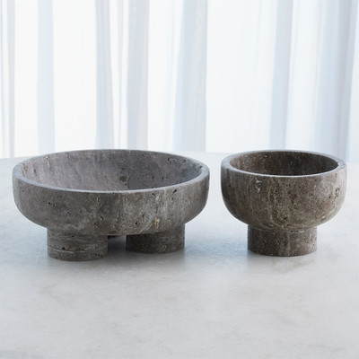 Studio A Priory Low Bowl - Titanium