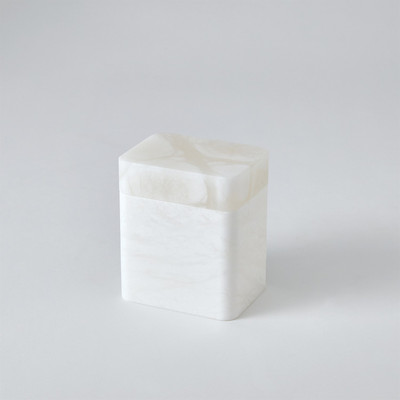 Studio A Raggio Alabaster Box - White - Med