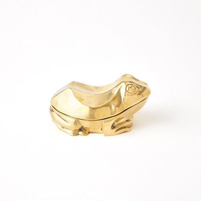 Studio A Solid Brass Frog Box
