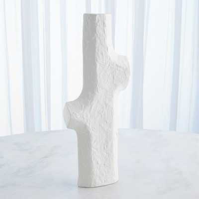 Studio A Tiered Trunk Vase - Matte White - Sm