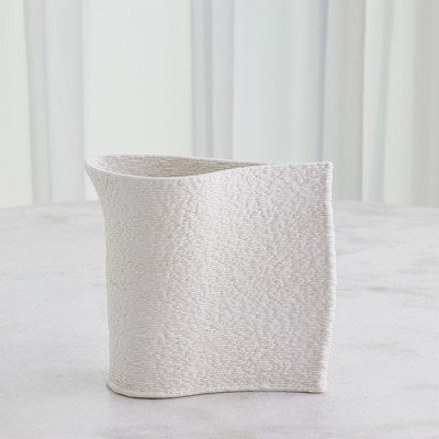 Studio A Windy Vase - Matte White - Med