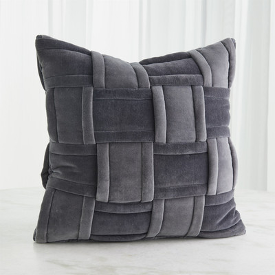 Studio A Woven Pillow - Grey