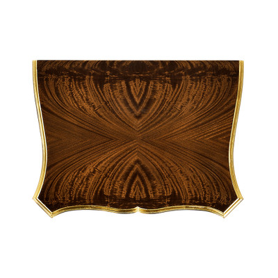 Jonathan Charles Country Farmhouse Mahogany & Gilded Nightstand