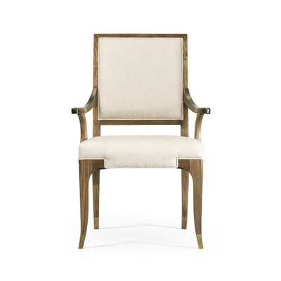 Jonathan Charles Hamilton Golden Amber Dining Arm Chair