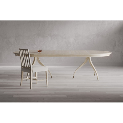 Jonathan Charles Timeless Solar Spider Leg Dining Table in Bleached Walnut