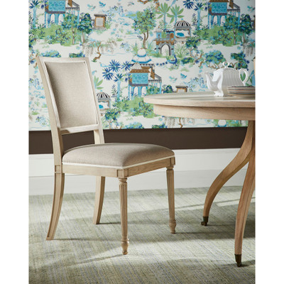 Jonathan Charles Timeless Solar Spider Leg Dining Table in Bleached Walnut