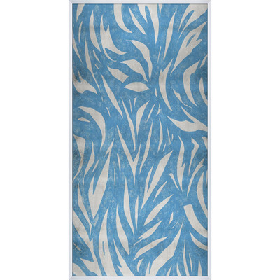 Wendover Leaves on Cyan 2