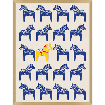 Wendover Dala Horse Yellow