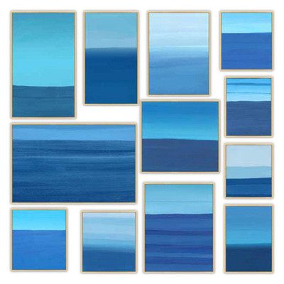 Wendover Lapis Lazuli Landscape - Set of 12