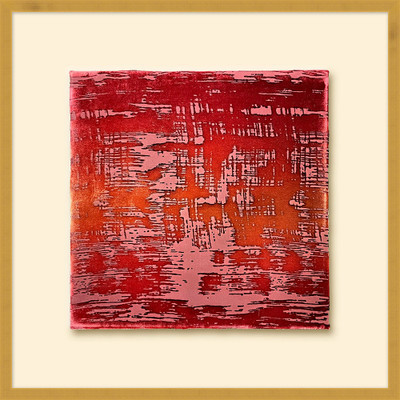 Wendover KOB Paprika Velvet Brushstroke Shadowbox