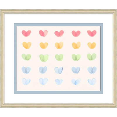 Wendover Cascading Rainbow Hearts