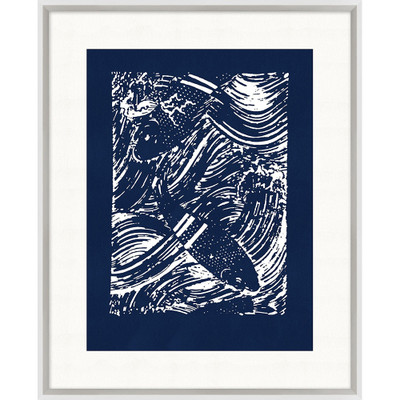 Wendover Indigo Template Coastal Motif 7