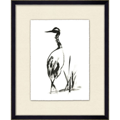 Wendover Petite Crane Calligraphy 1