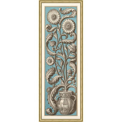 Wendover Blue Floral Motif 1