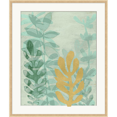 Wendover Gold Aqua Ferns 7