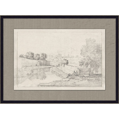 Wendover Riverbank Scene Sketch