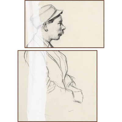 Wendover Gentleman Profile Diptych - SET OF 2