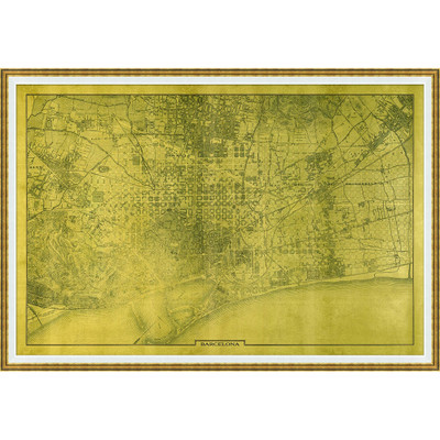 Wendover Gilded Barcelona Map