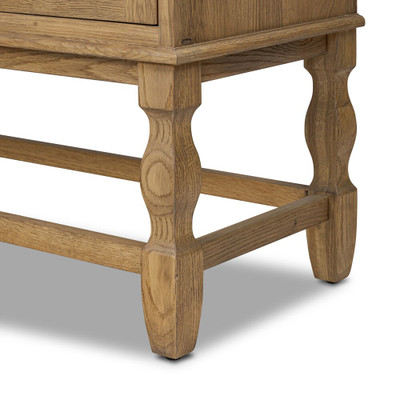 Amber Lewis x Four Hands Finley Cabinet - Aged Smoked Oak Resawn