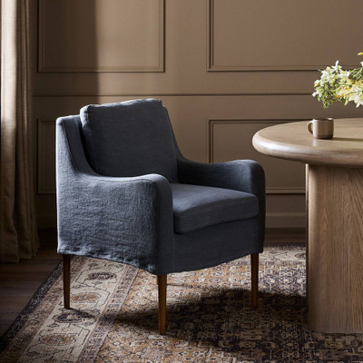 Amber Lewis x Four Hands Aurelia Dining Chair - Broadway Denim