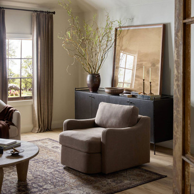 Amber Lewis x Four Hands Aurelia Swivel Chair - Broadway Coffee