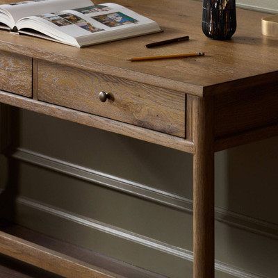 Amber Lewis x Four Hands Bari Desk - Weathered Oak Veneer