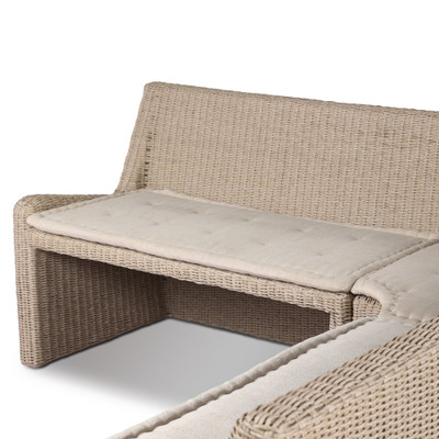 Amber Lewis x Four Hands Senna Outdoor Dining Banquette L-Shape - Left Arm Facing - 106"