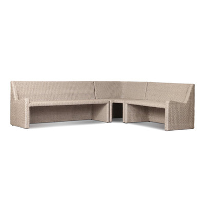 Amber Lewis x Four Hands Senna Outdoor Dining Banquette L-Shape - Right Arm Facing - 106"