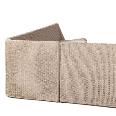 Amber Lewis x Four Hands Senna Outdoor Dining Banquette L-Shape - 121"