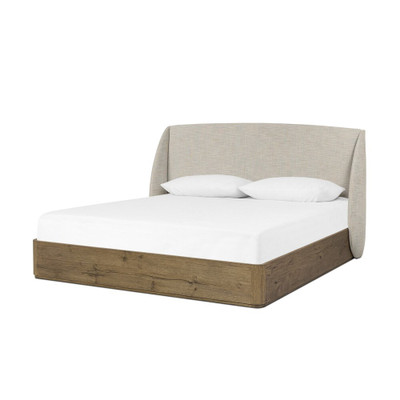 Four Hands Maeve Upholstered Headboard Only - Queen - Cambric Ivory