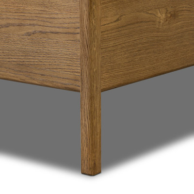 Four Hands Rosedale Bed - Queen - Amber Oak Veneer