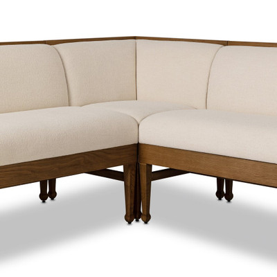 Four Hands Priscilla Dining Banquette L Shape - 113" - L Shape