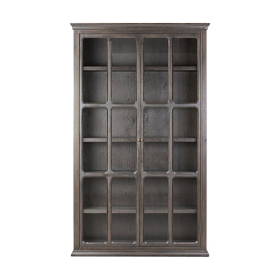 Four Hands Dawes Cabinet - Smoked Black Oak