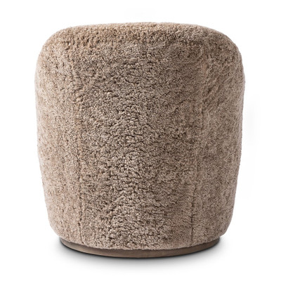 Four Hands Aurora Swivel Chair - Taupe Shearling