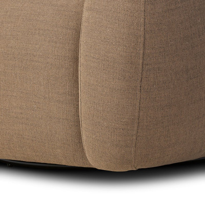 Four Hands Channing Swivel Chair - Crypton Nomad Mushroom