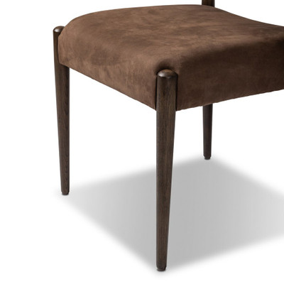 Four Hands Jayla Armless Dining Chair - Nubuck Cigar