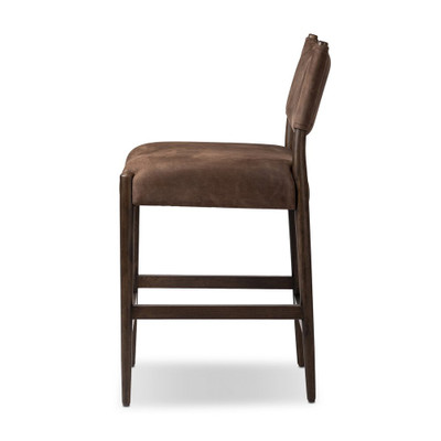 Four Hands Jayla Counter Stool - Nubuck Cigar