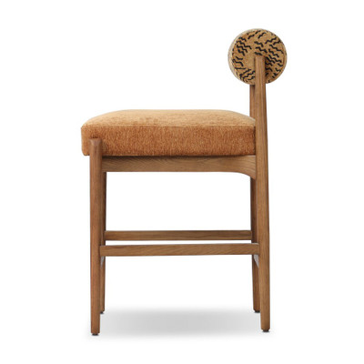 Four Hands Jazelle Counter Stool - - Balkan Ochre