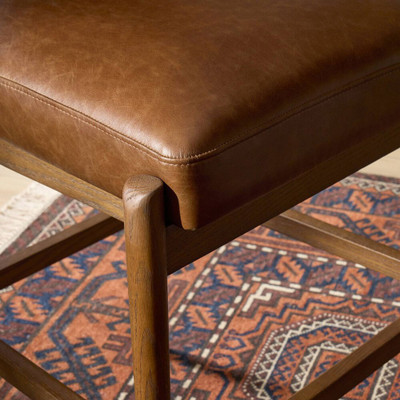 Four Hands Jazelle Bar Stool - Taupe Shearling