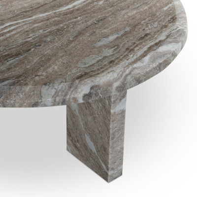 Four Hands Dakota Nesting Coffee Table - Small - Dark Taupe Marble Solid