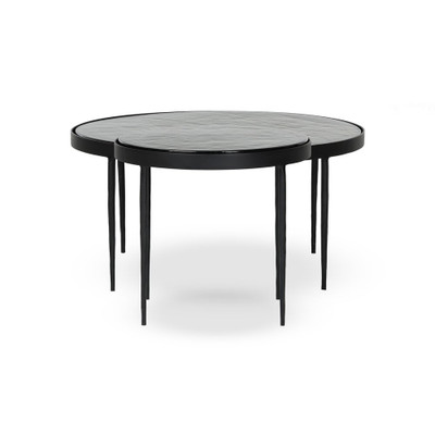 Four Hands Yoko Nesting Tables - Moss Cast Glass
