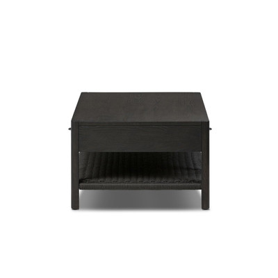 Four Hands Zuma Coffee Table - Smoked Black Ash