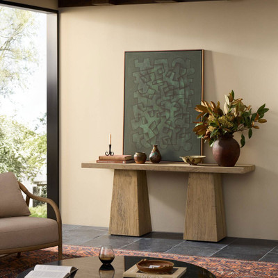 Four Hands Atlas Console Table - Bleached Alder - 70"
