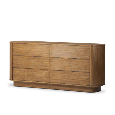 Four Hands Paden 6 Drawer Dresser - Seasoned Brown Acacia