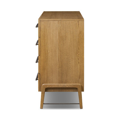 Four Hands Rosedale 8 Drawer Dresser - Amber Oak Veneer