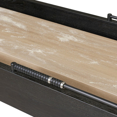 Four Hands District Eight Large Shuffleboard Table - Ebonized Oak